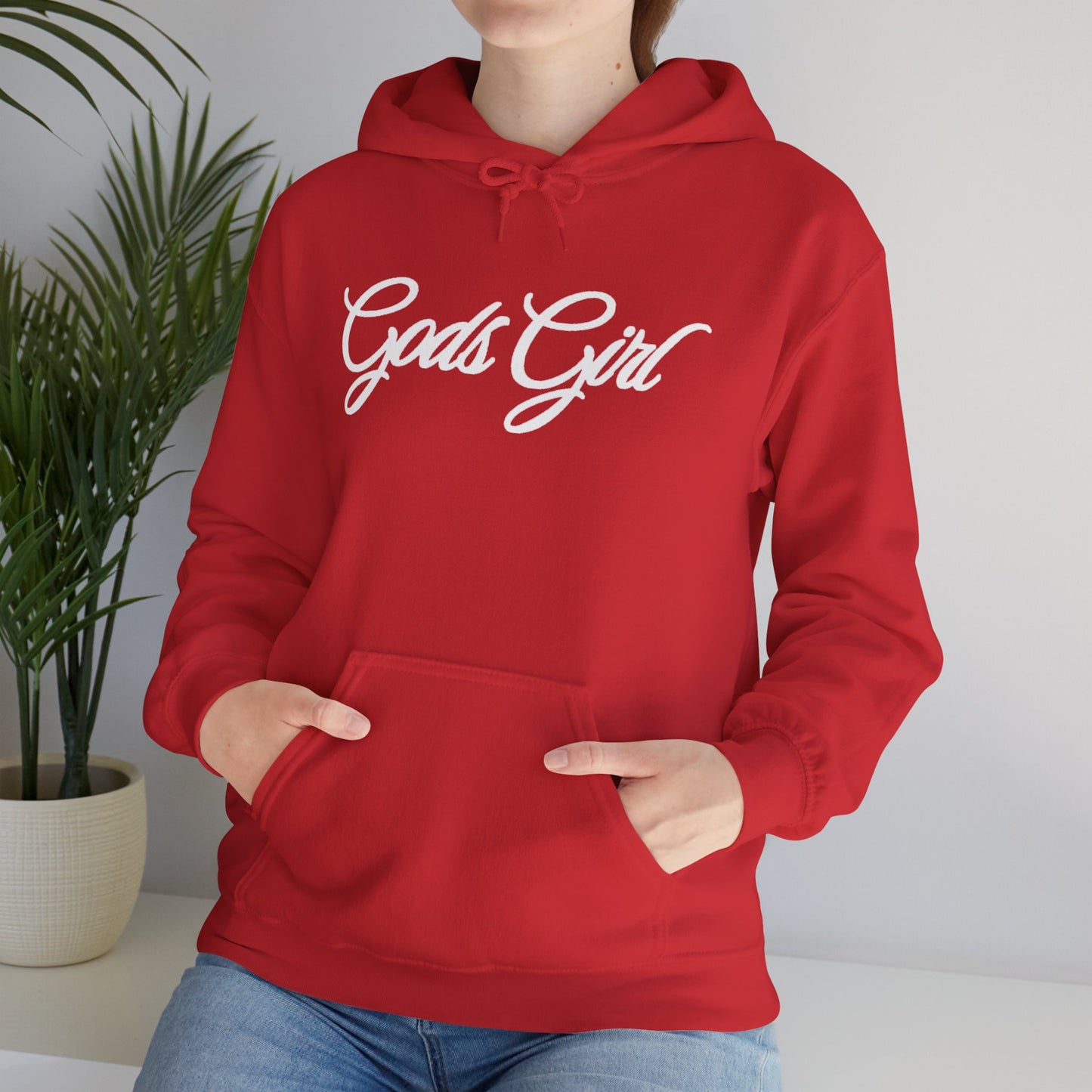 God’s Girl Faith Hoodie (Dark with white print)