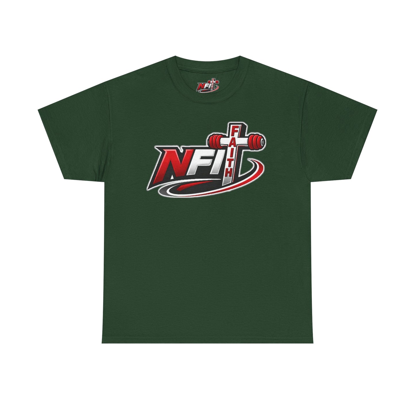 Fitness Logo T‑Shirt — NFIT with Barbell Graphic