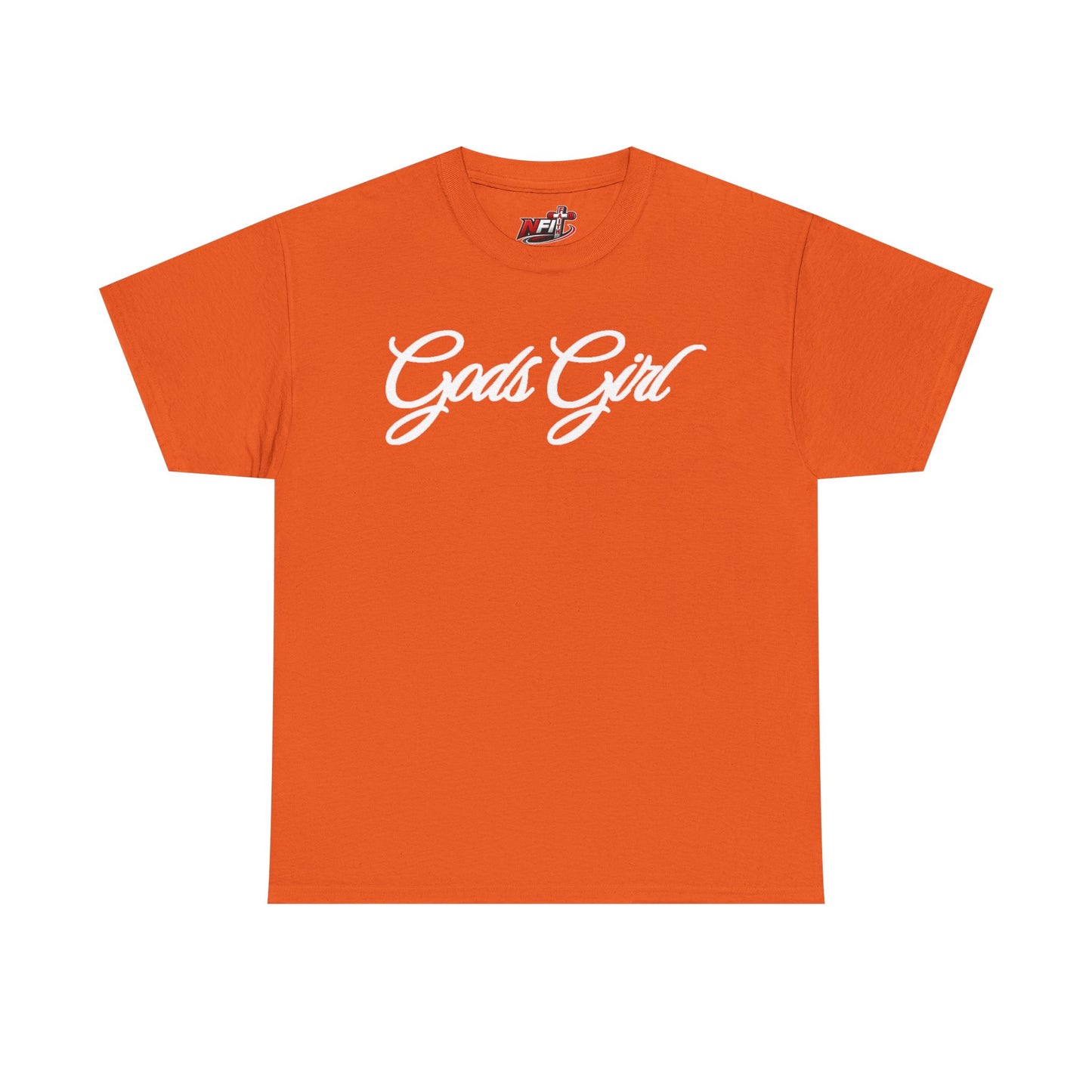 Gods Girl T‑Shirt — Script Faith Tee for Christian Women