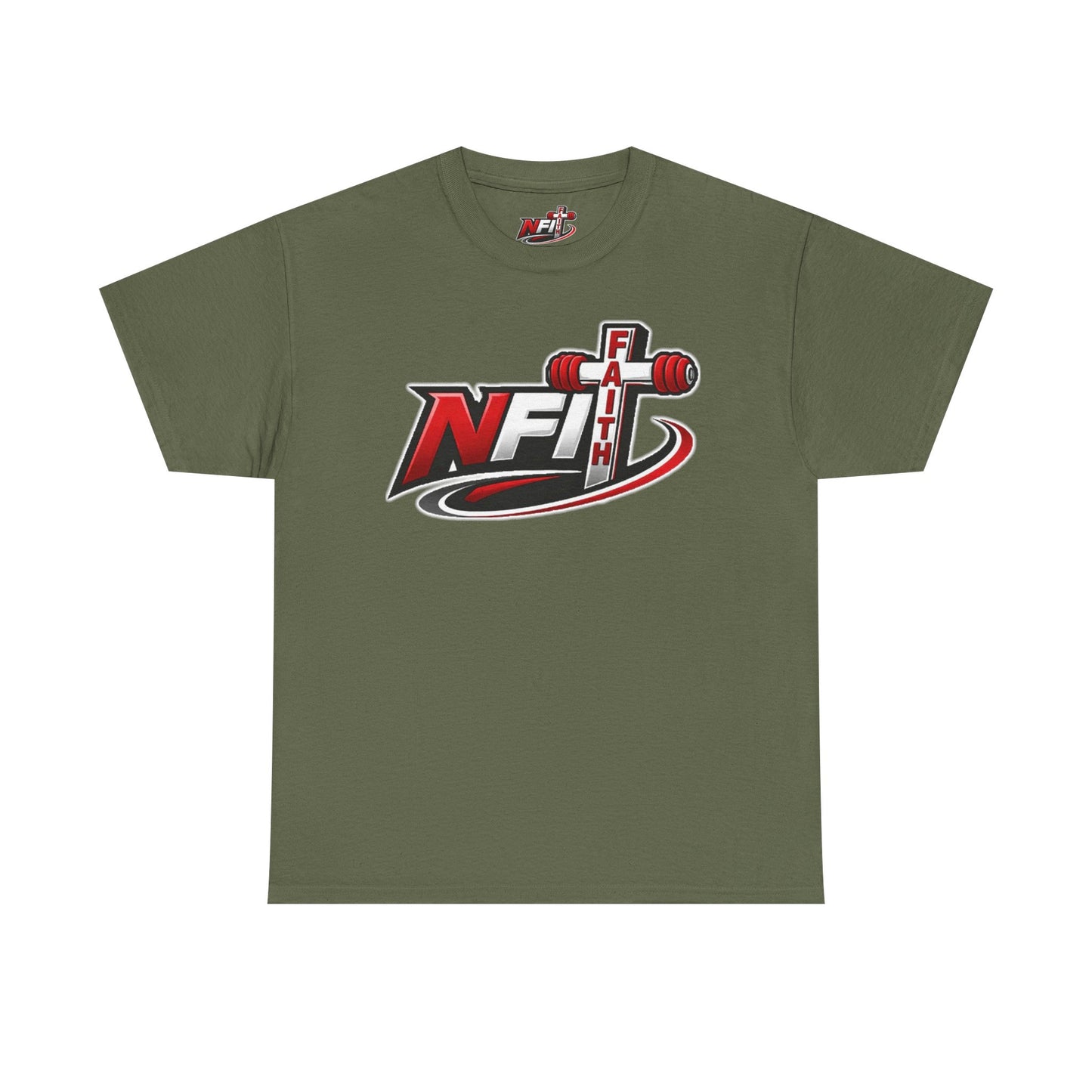 Fitness Logo T‑Shirt — NFIT with Barbell Graphic