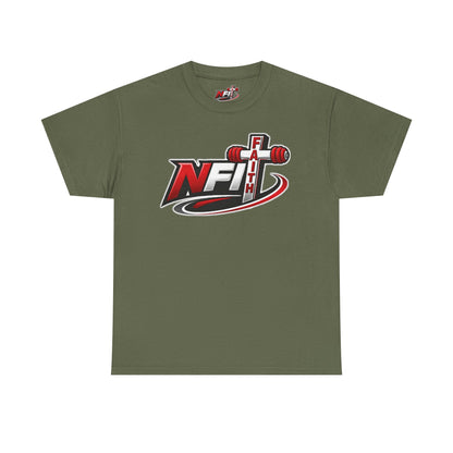 Fitness Logo T‑Shirt — NFIT with Barbell Graphic