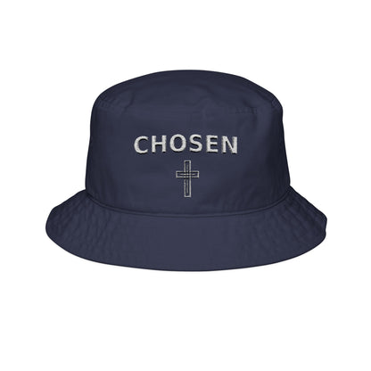 Chosen Embroidered Bucket Hat — Christian Cross Faith Cap