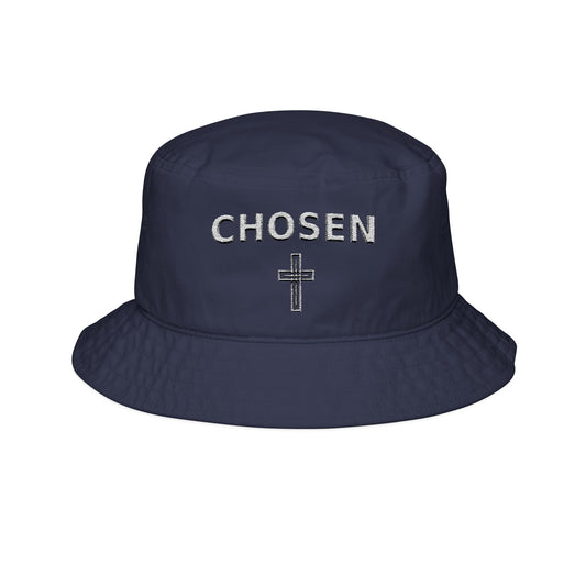 Chosen Embroidered Bucket Hat — Christian Cross Faith Cap