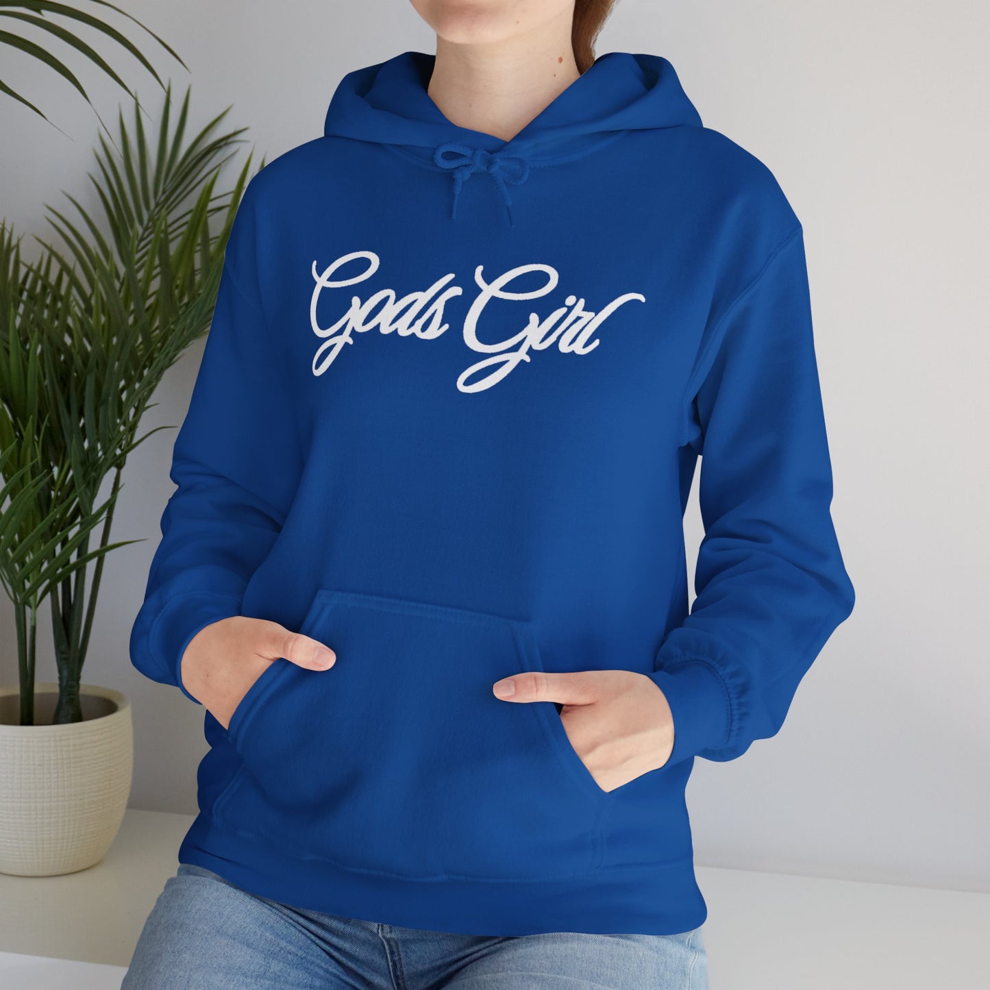 God’s Girl Faith Hoodie (Dark with white print)