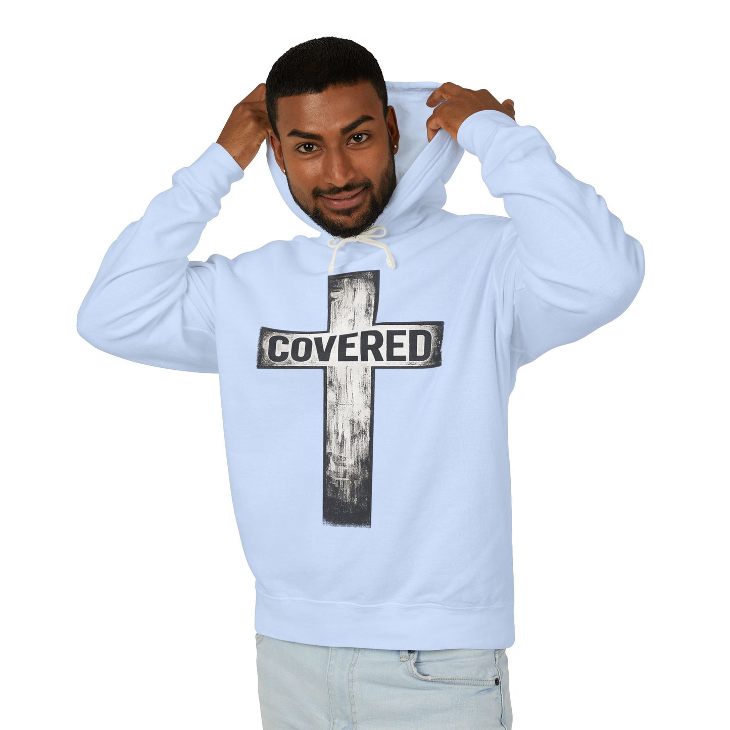 Covered Cross Hoodie — Christian Faith Pullover