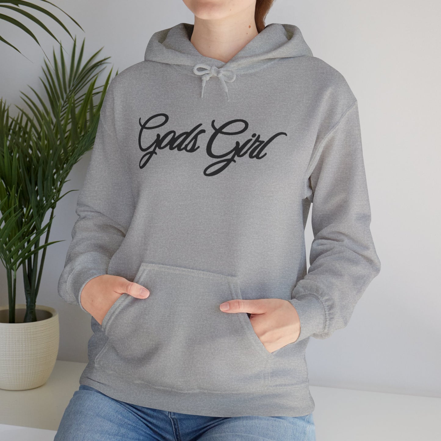 God’s Girl Faith Hoodie (Light Color with Black Print)