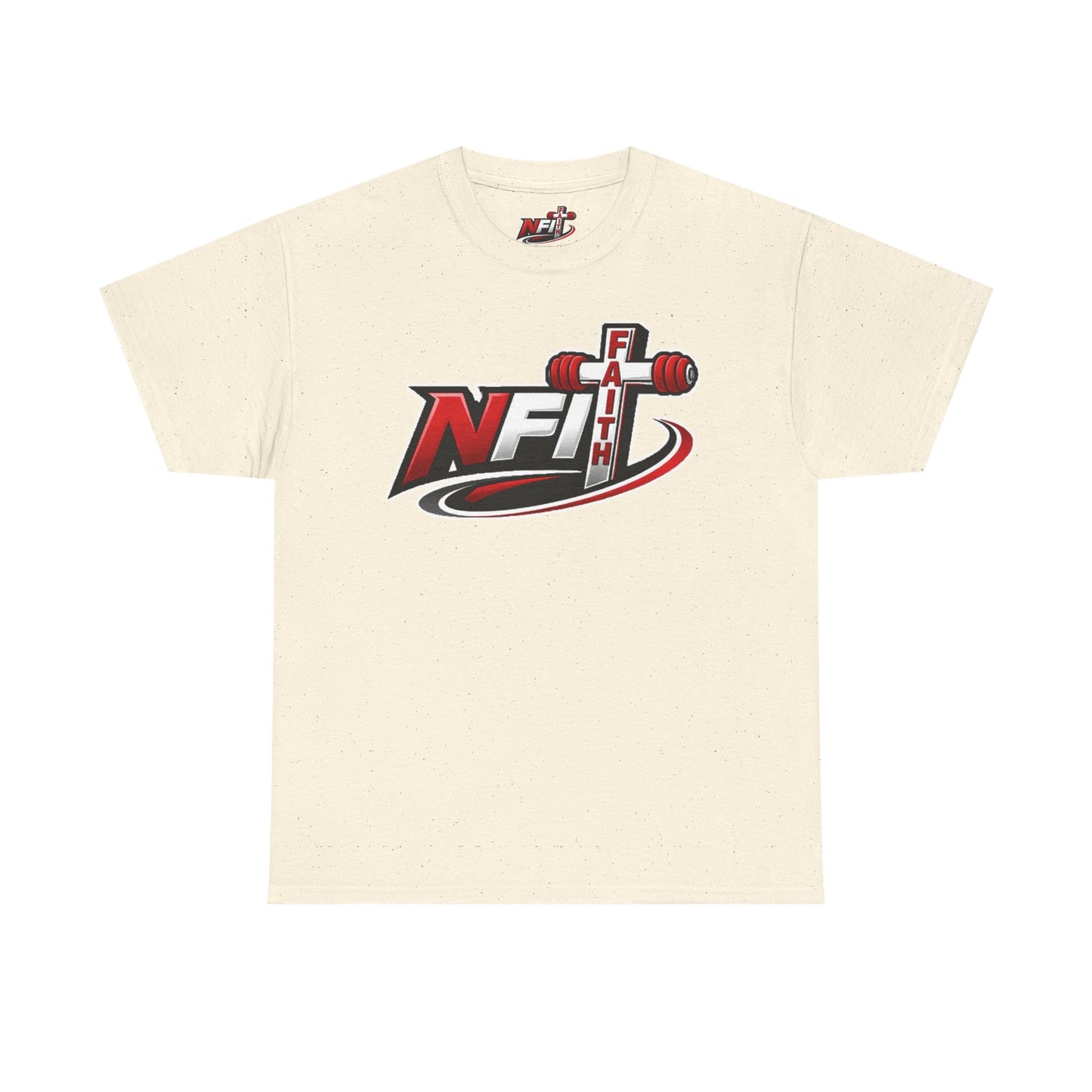 Fitness Logo T‑Shirt — NFIT with Barbell Graphic