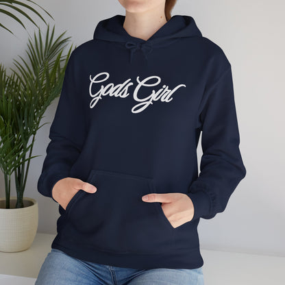 God’s Girl Faith Hoodie (Dark with white print)