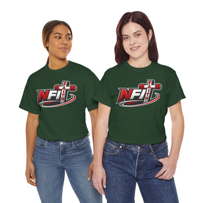 Fitness Logo T‑Shirt — NFIT with Barbell Graphic