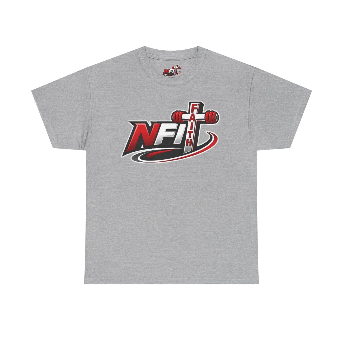 Fitness Logo T‑Shirt — NFIT with Barbell Graphic