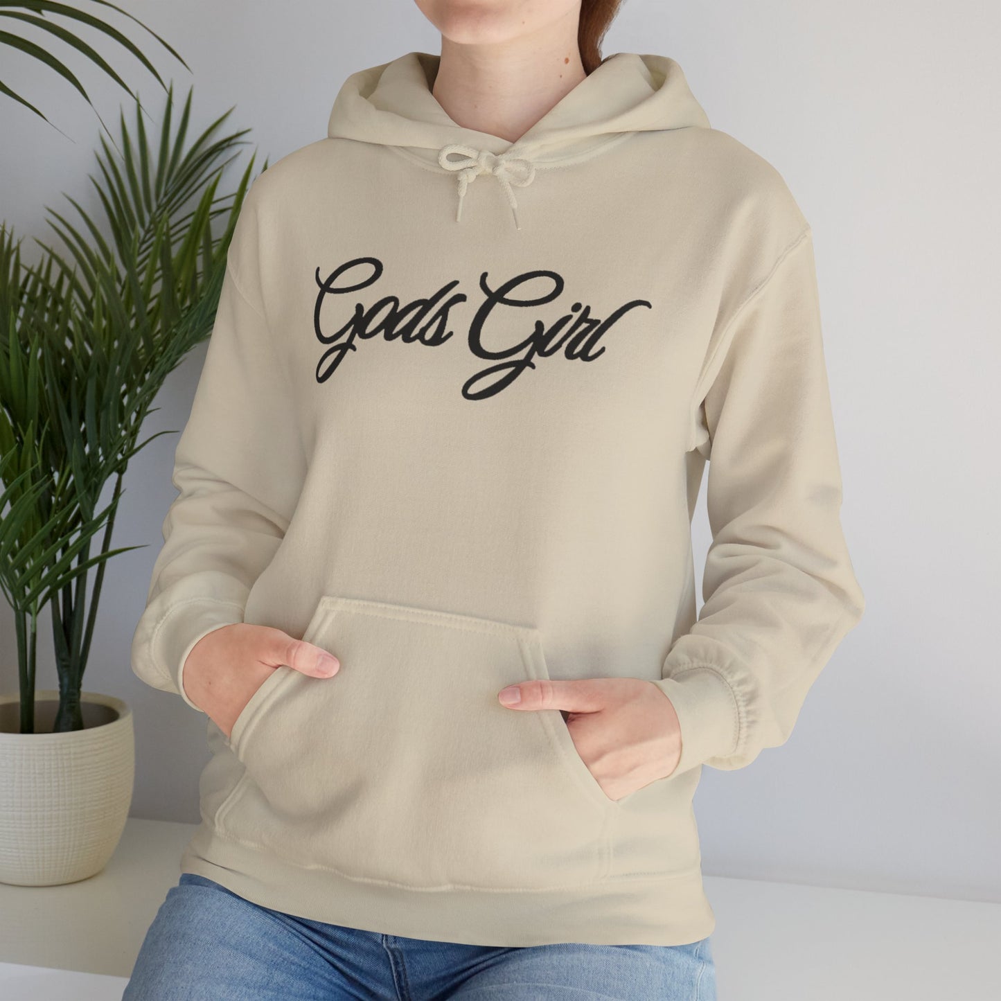 God’s Girl Faith Hoodie (Light Color with Black Print)