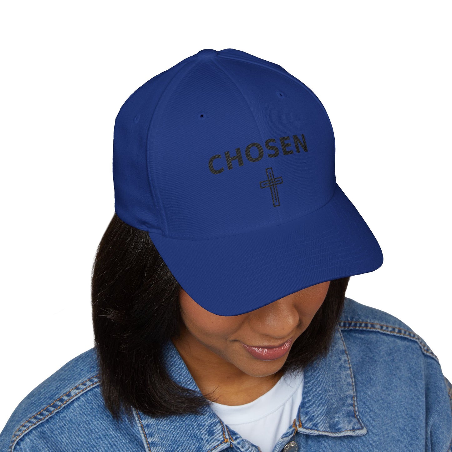 Chosen Embroidered Cap — Christian Cross Baseball Hat