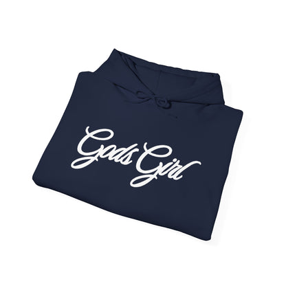 God’s Girl Faith Hoodie (Dark with white print)