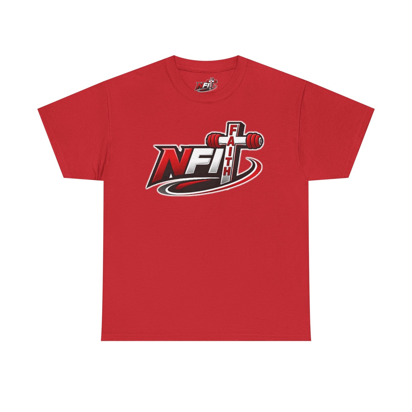 Fitness Logo T‑Shirt — NFIT with Barbell Graphic