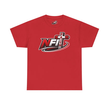 Fitness Logo T‑Shirt — NFIT with Barbell Graphic