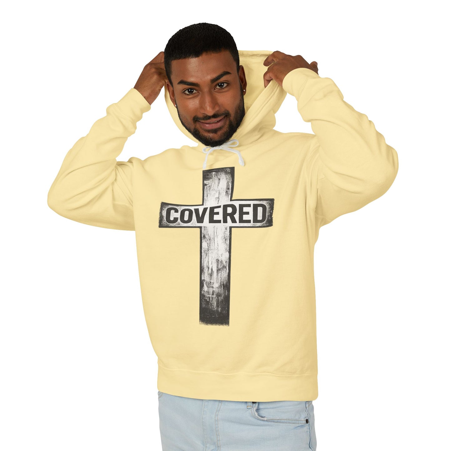 Covered Cross Hoodie — Christian Faith Pullover