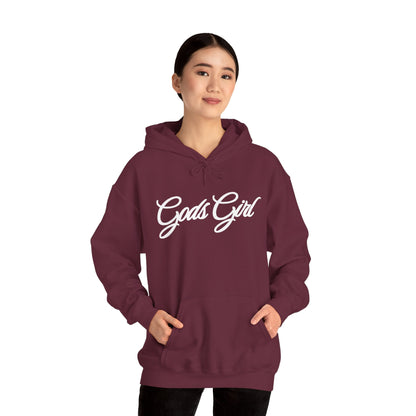 God’s Girl Faith Hoodie (Dark with white print)