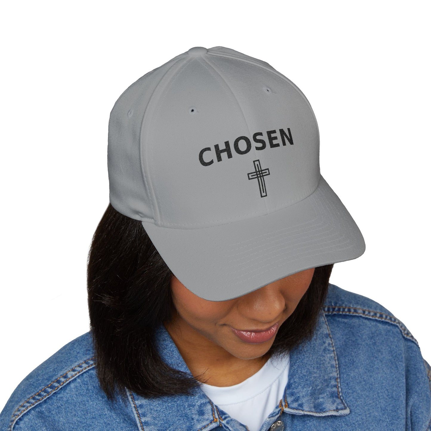 Chosen Embroidered Cap — Christian Cross Baseball Hat