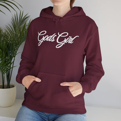God’s Girl Faith Hoodie (Dark with white print)