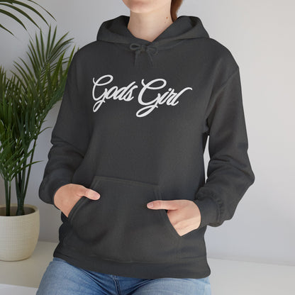 God’s Girl Faith Hoodie (Dark with white print)
