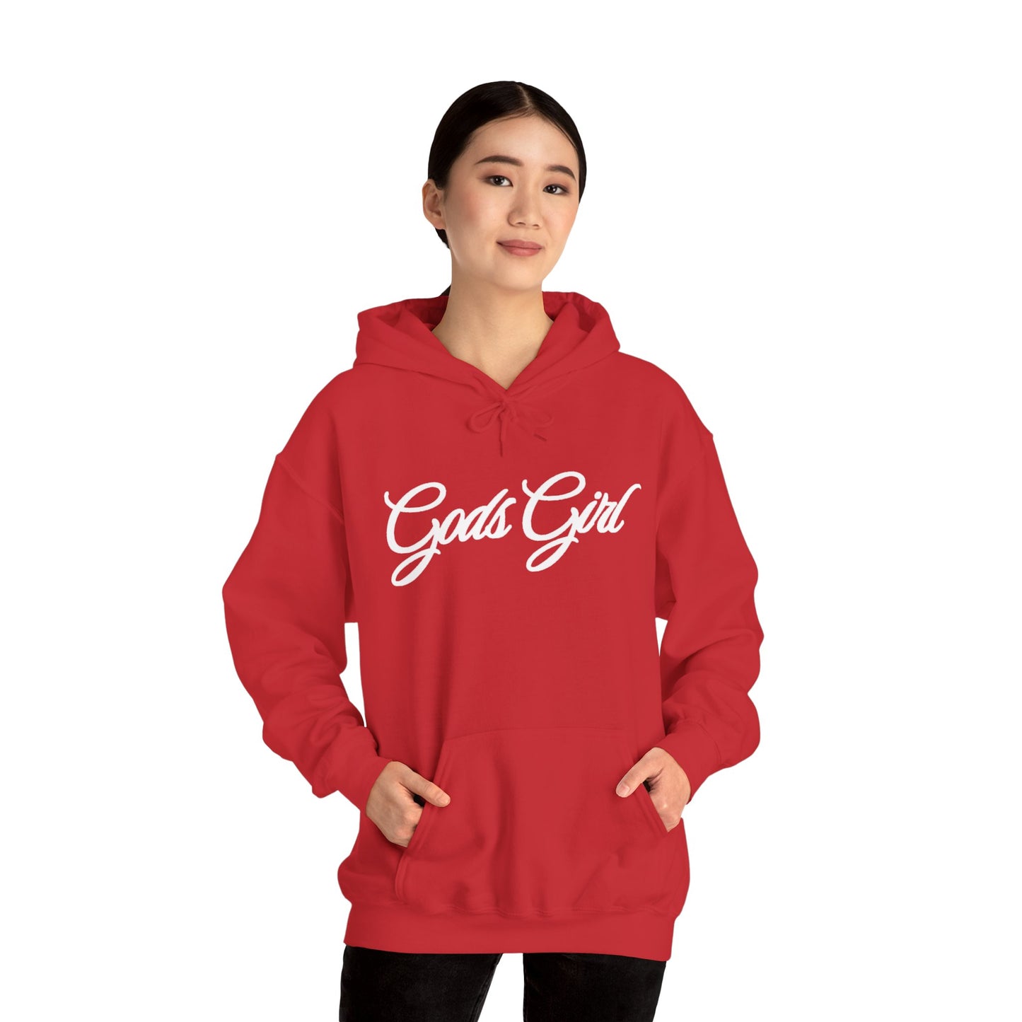 God’s Girl Faith Hoodie (Dark with white print)