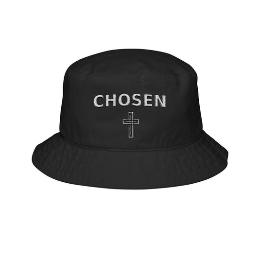 Chosen Embroidered Bucket Hat — Christian Cross Faith Cap