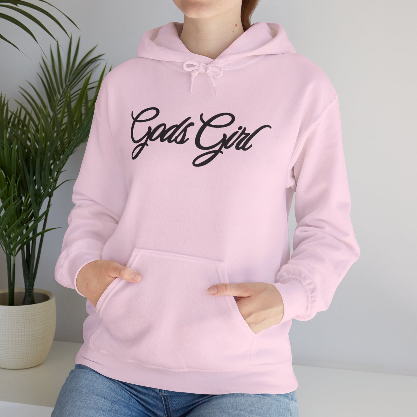 God’s Girl Faith Hoodie (Light Color with Black Print)