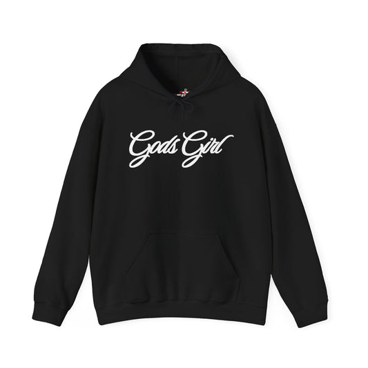 God’s Girl Faith Hoodie (Dark with white print)