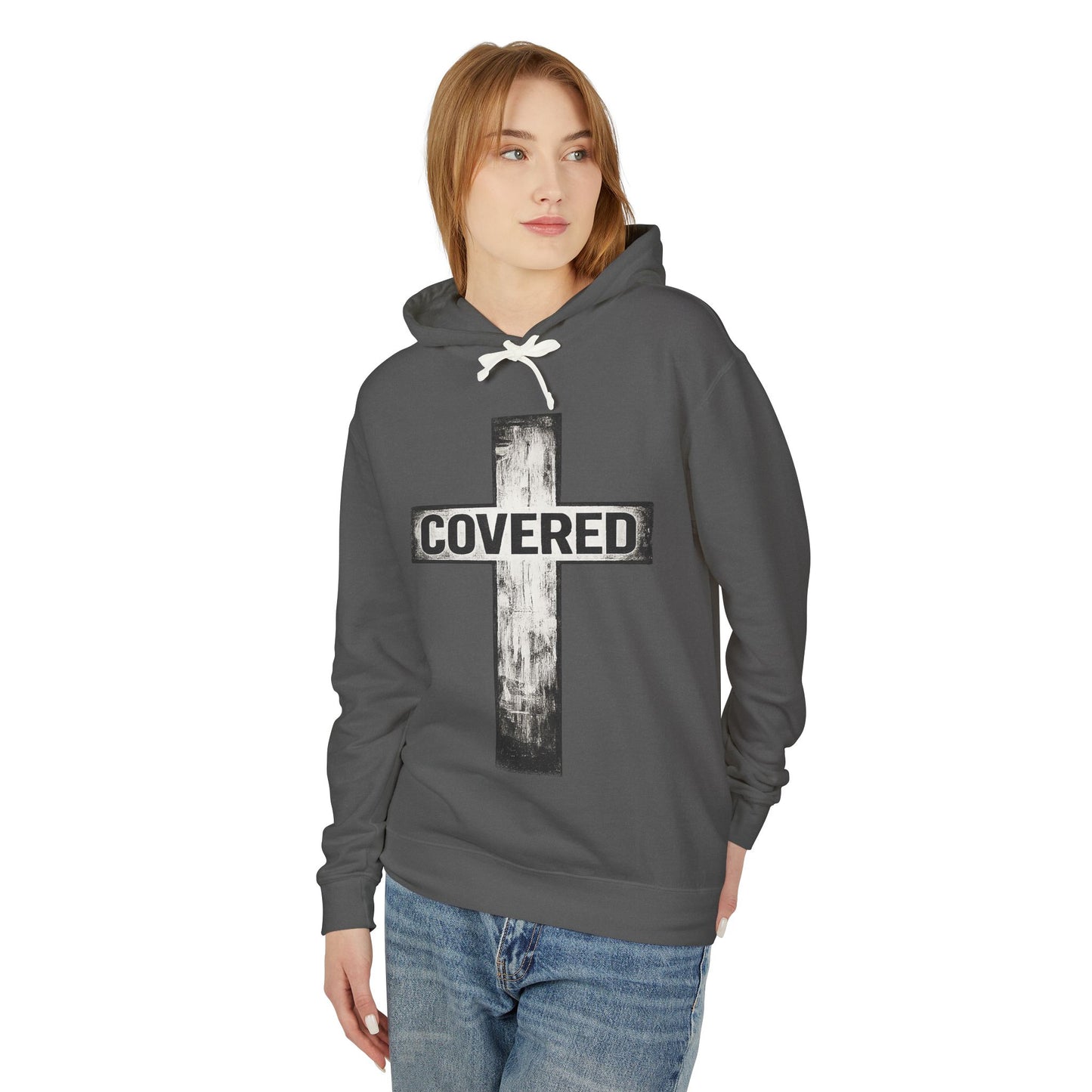 Covered Cross Hoodie — Christian Faith Pullover