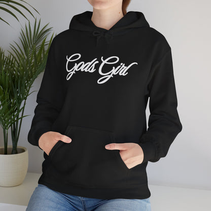 God’s Girl Faith Hoodie (Dark with white print)