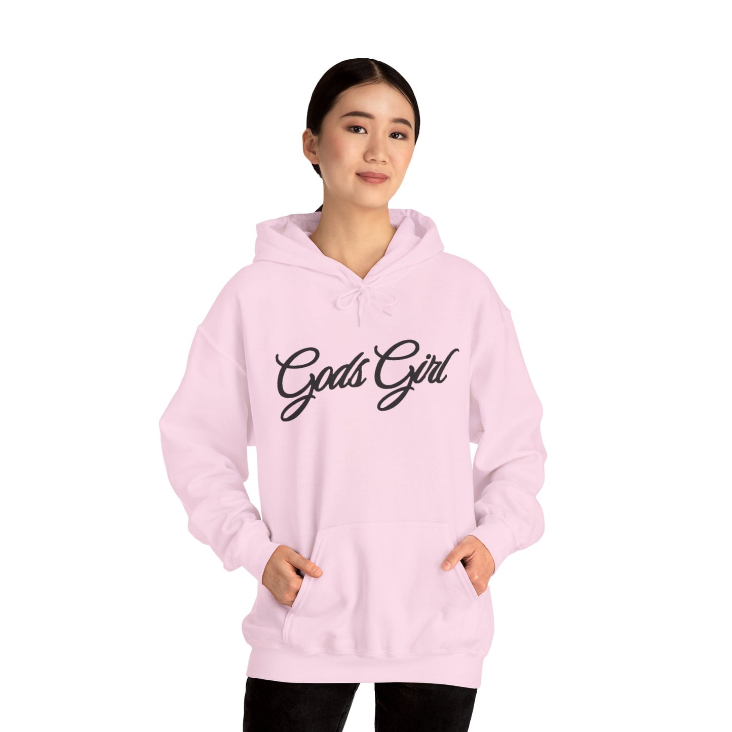 God’s Girl Faith Hoodie (Light Color with Black Print)