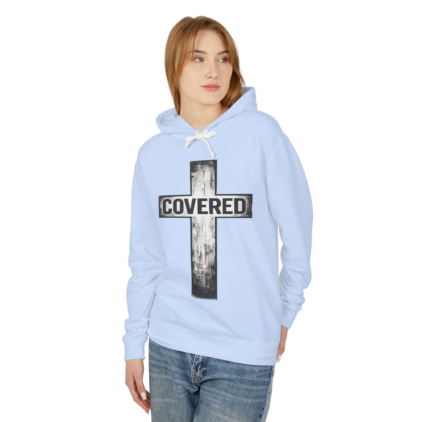Covered Cross Hoodie — Christian Faith Pullover