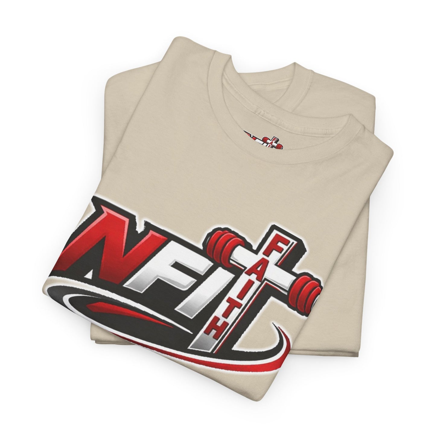Fitness Logo T‑Shirt — NFIT with Barbell Graphic