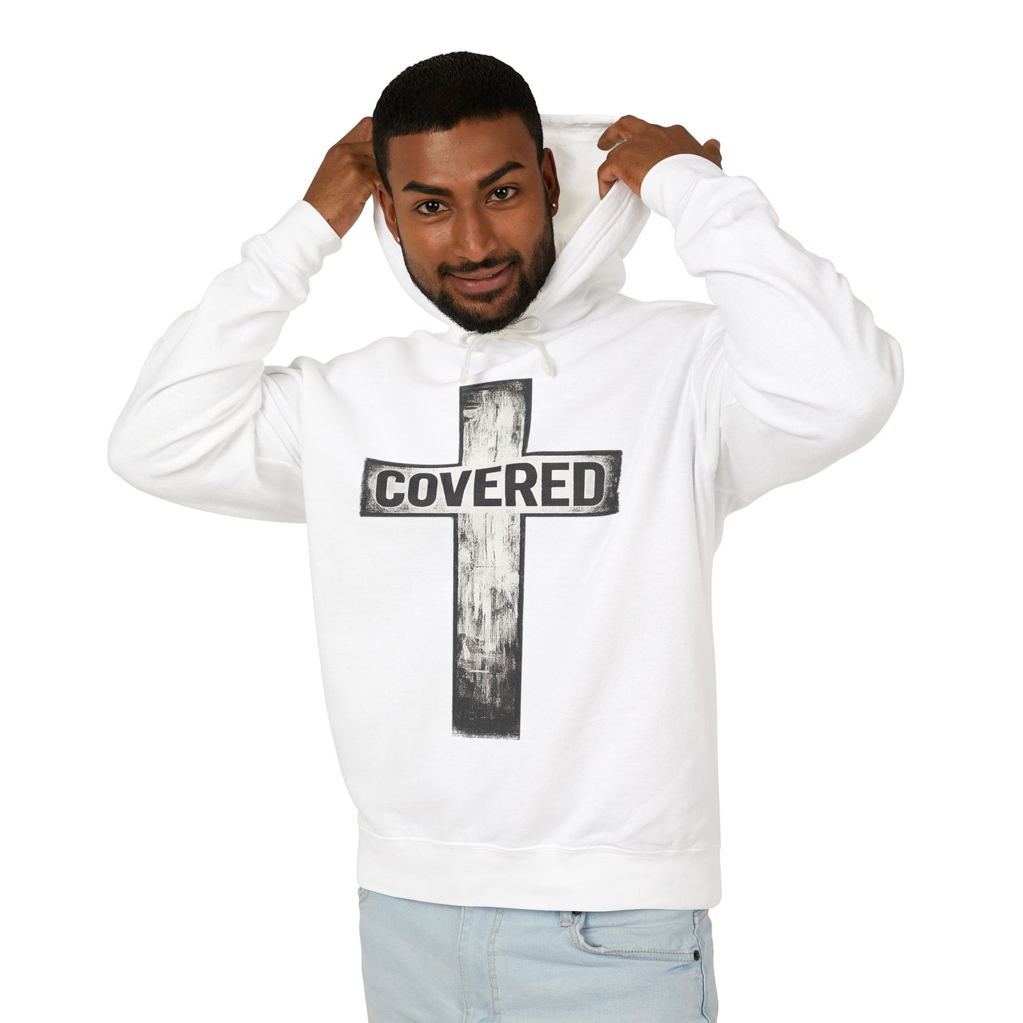 Covered Cross Hoodie — Christian Faith Pullover