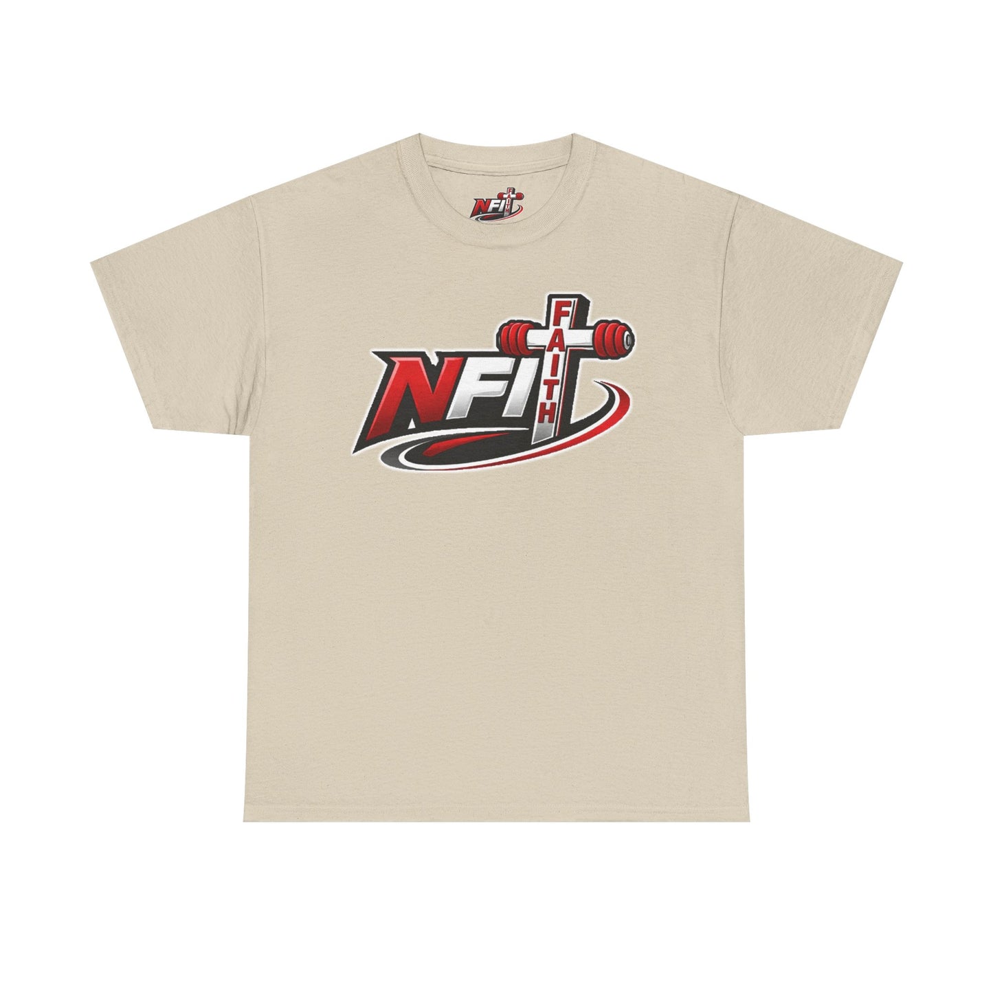 Fitness Logo T‑Shirt — NFIT with Barbell Graphic