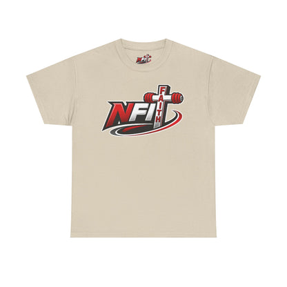 Fitness Logo T‑Shirt — NFIT with Barbell Graphic