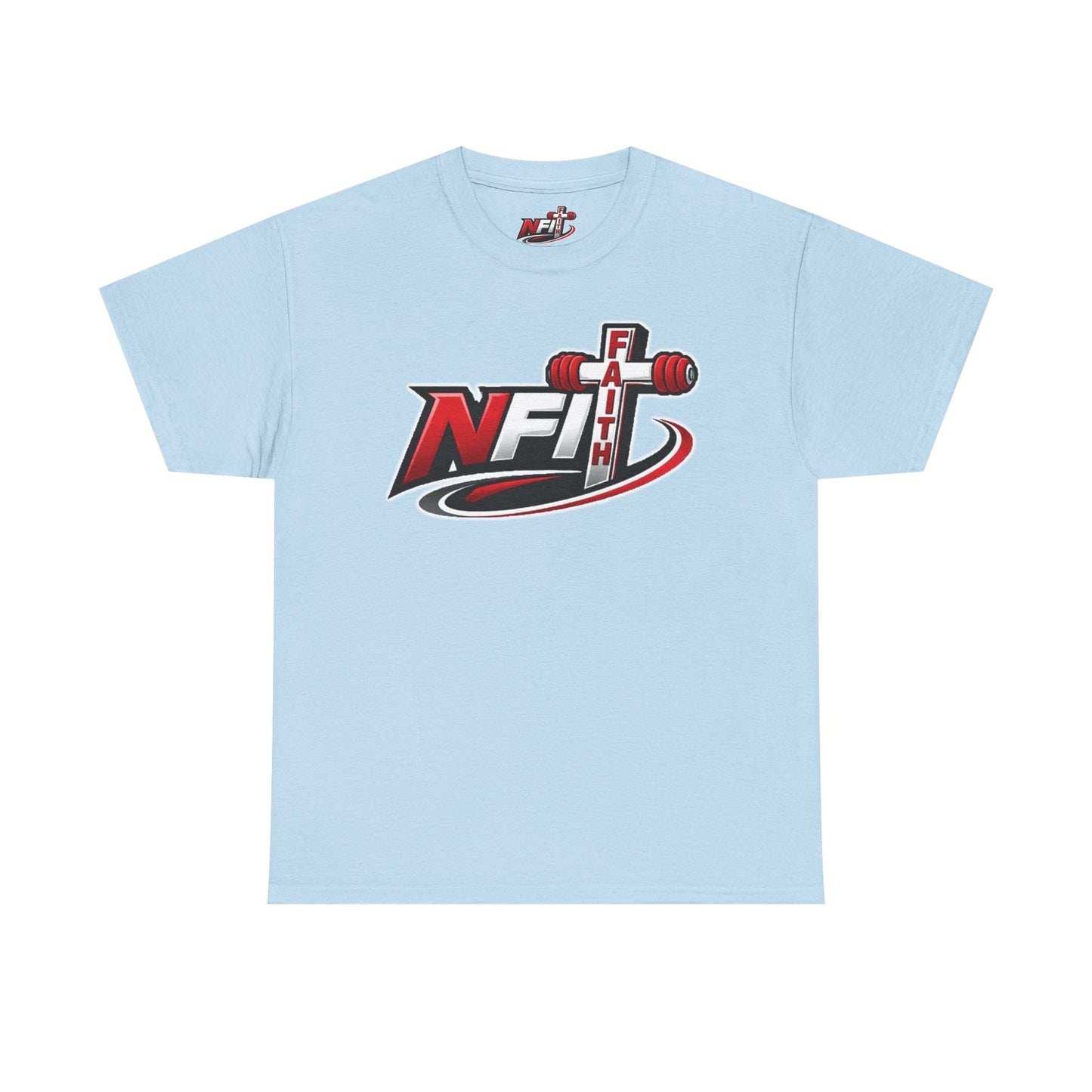 Fitness Logo T‑Shirt — NFIT with Barbell Graphic