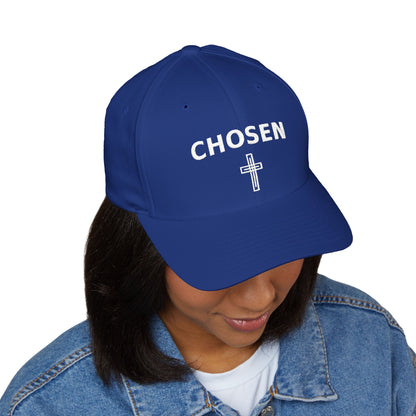 Chosen Embroidered Cap — Faith-Inspired Structured Hat with Cross Accent