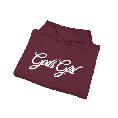 God’s Girl Faith Hoodie (Dark with white print)