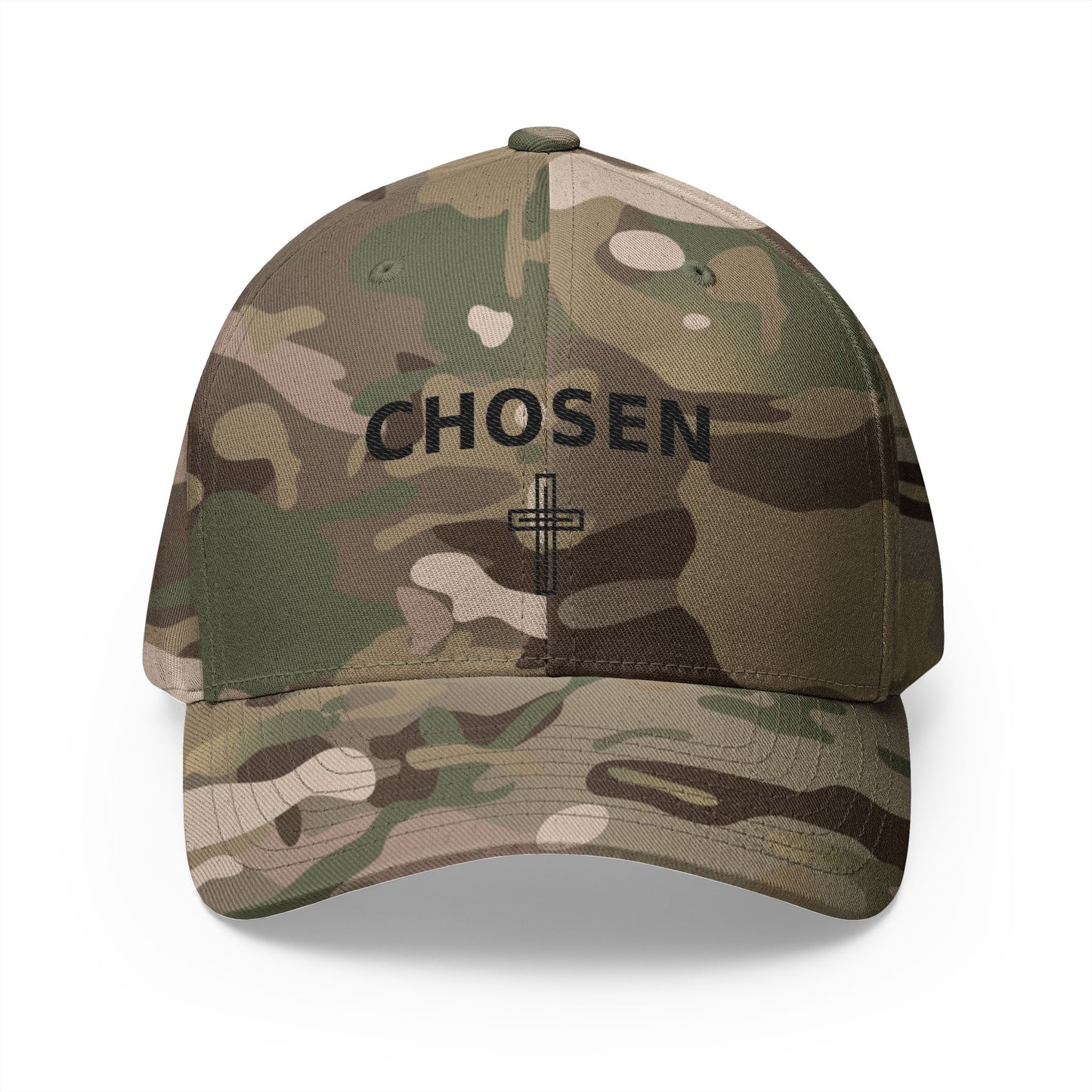 Chosen Embroidered Cap — Christian Cross Baseball Hat