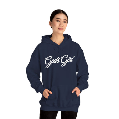 God’s Girl Faith Hoodie (Dark with white print)