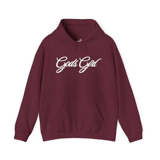 God’s Girl Faith Hoodie (Dark with white print)