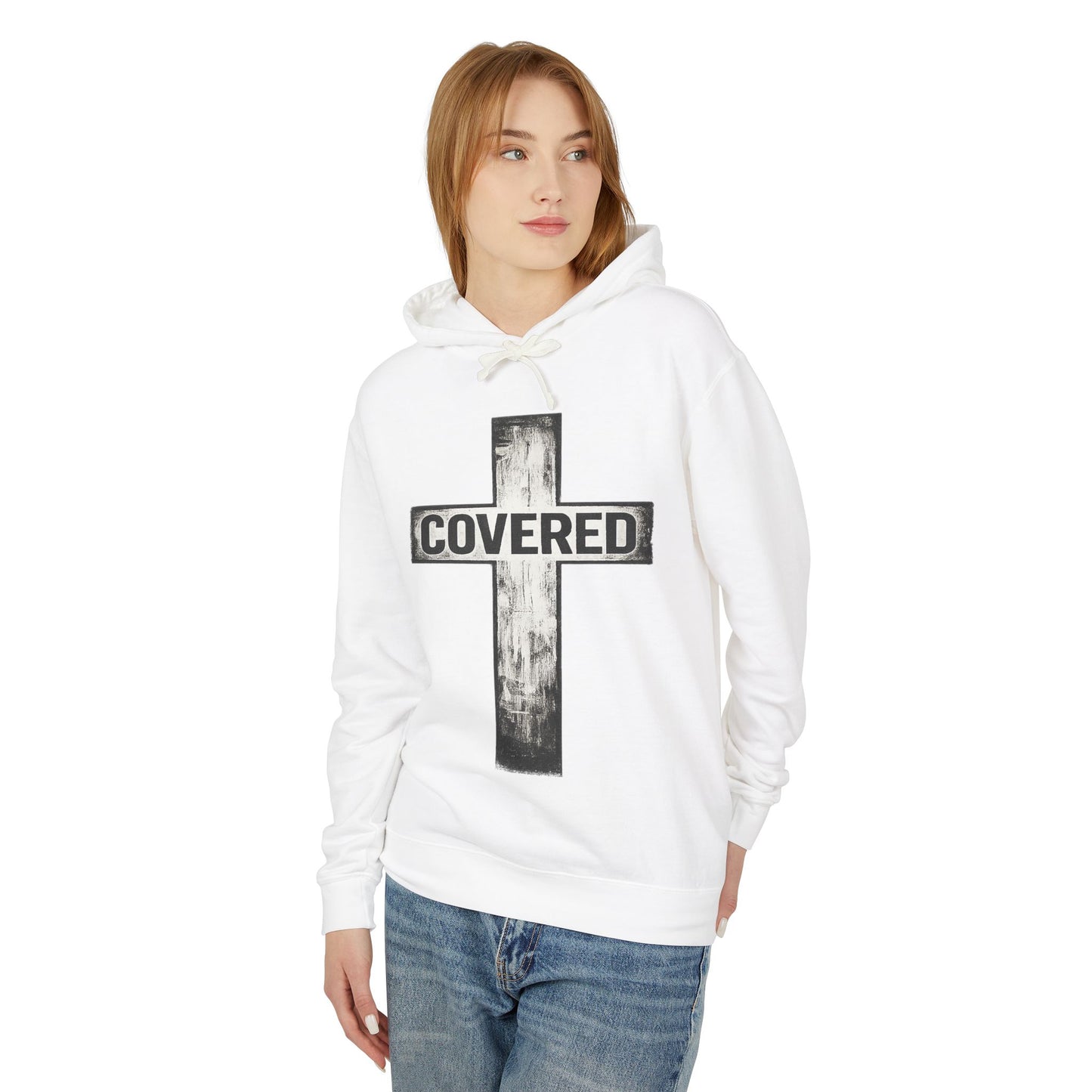 Covered Cross Hoodie — Christian Faith Pullover