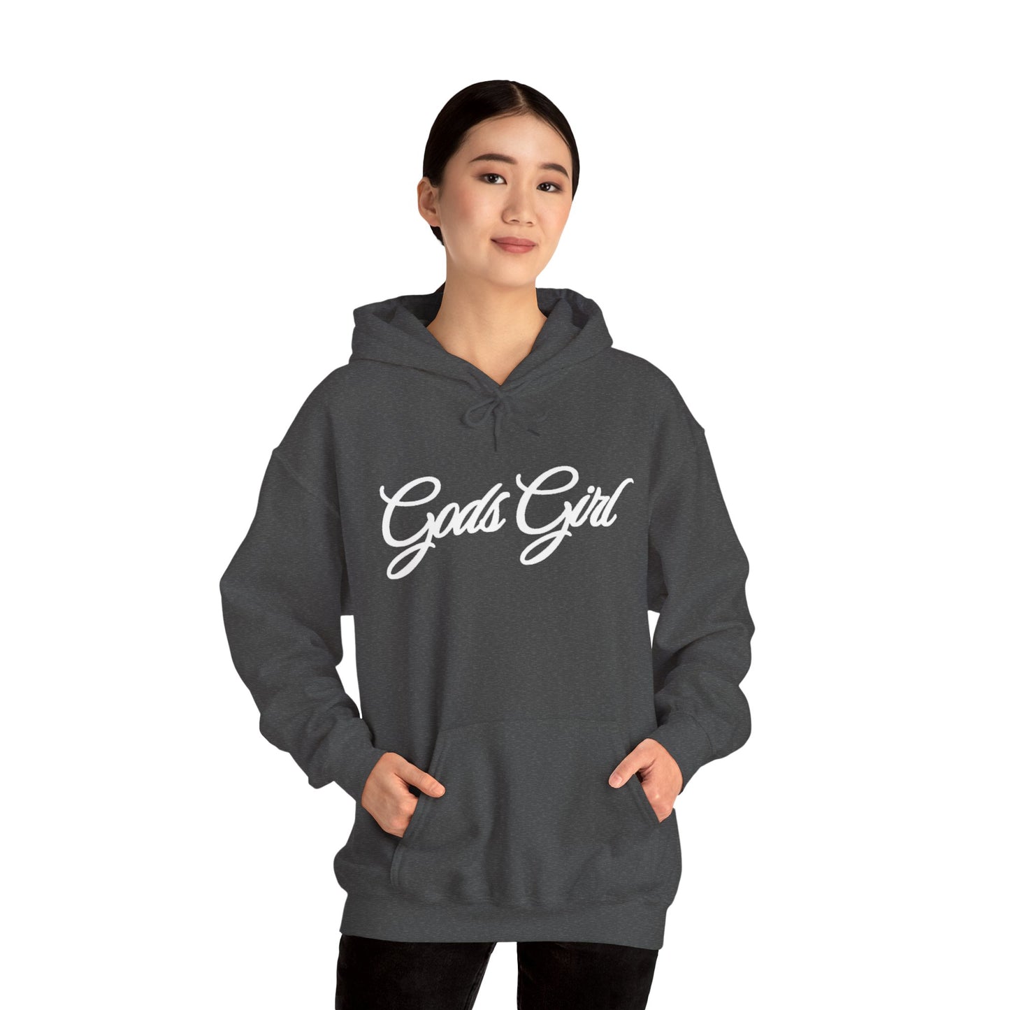 God’s Girl Faith Hoodie (Dark with white print)