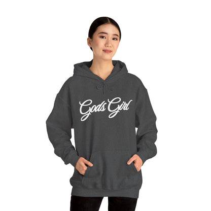 God’s Girl Faith Hoodie (Dark with white print)