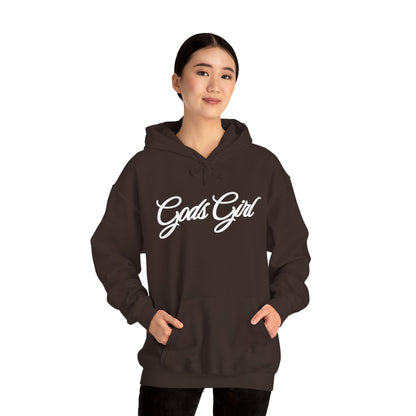 God’s Girl Faith Hoodie (Dark with white print)