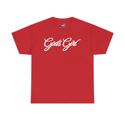 Gods Girl T‑Shirt — Script Faith Tee for Christian Women