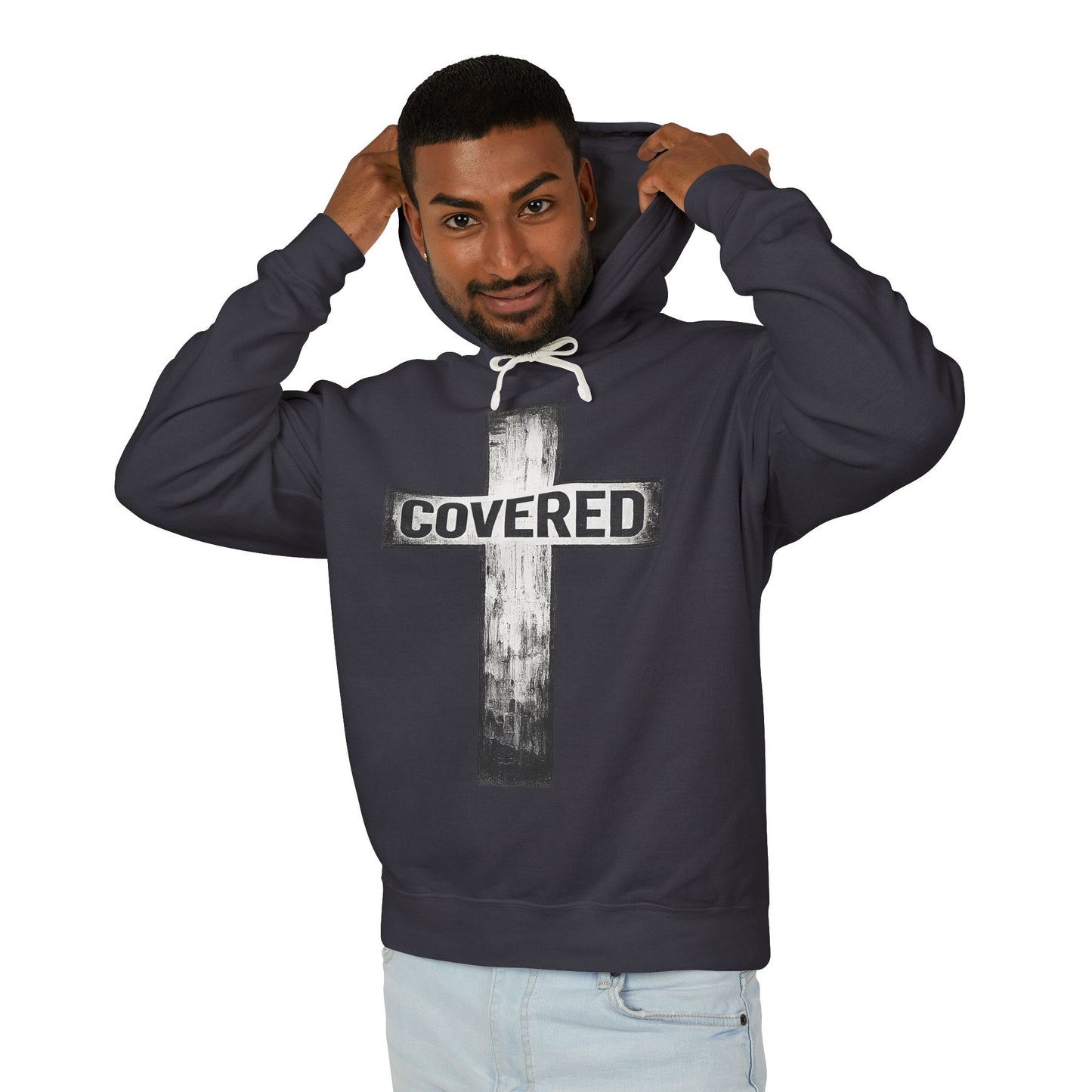 Covered Cross Hoodie — Christian Faith Pullover