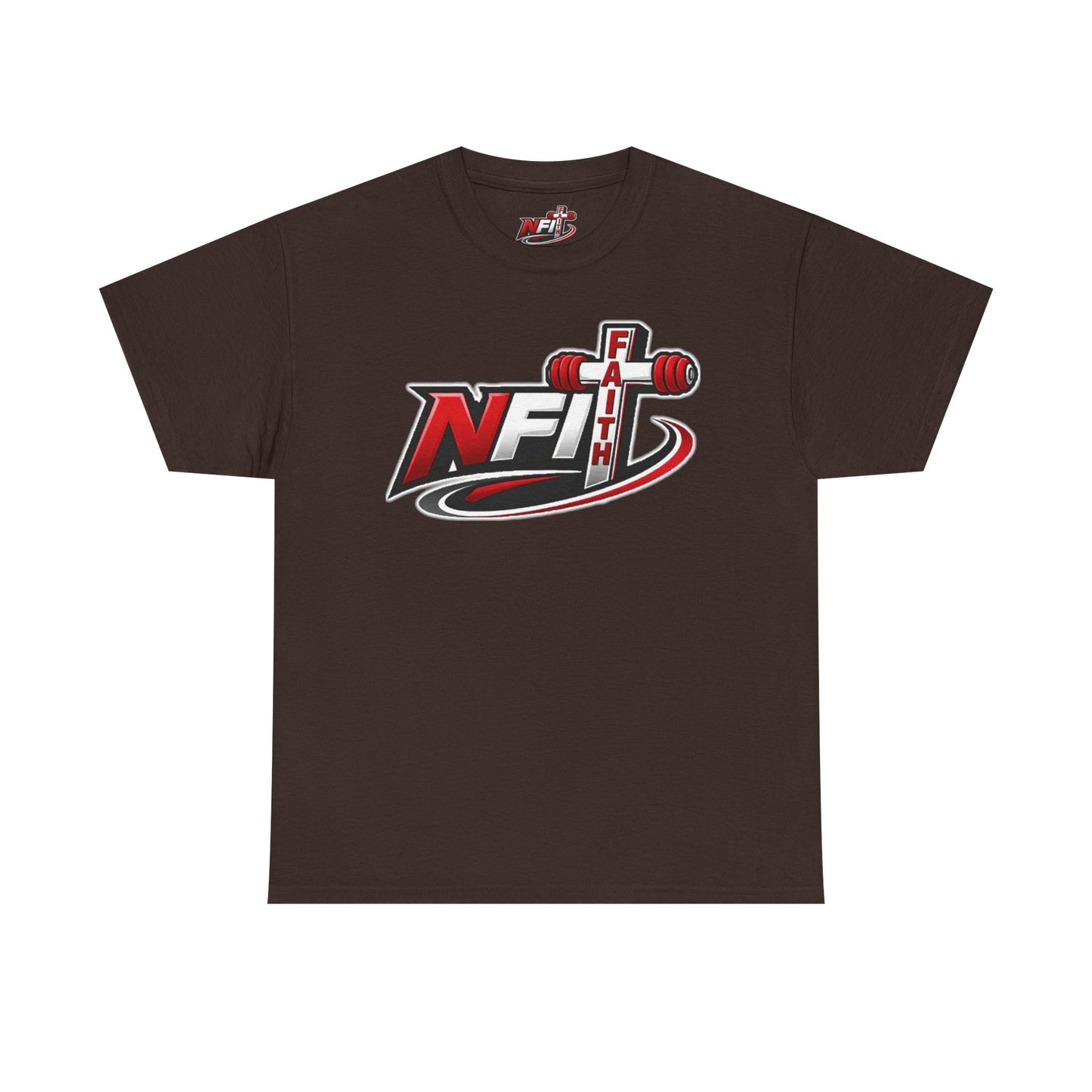 Fitness Logo T‑Shirt — NFIT with Barbell Graphic