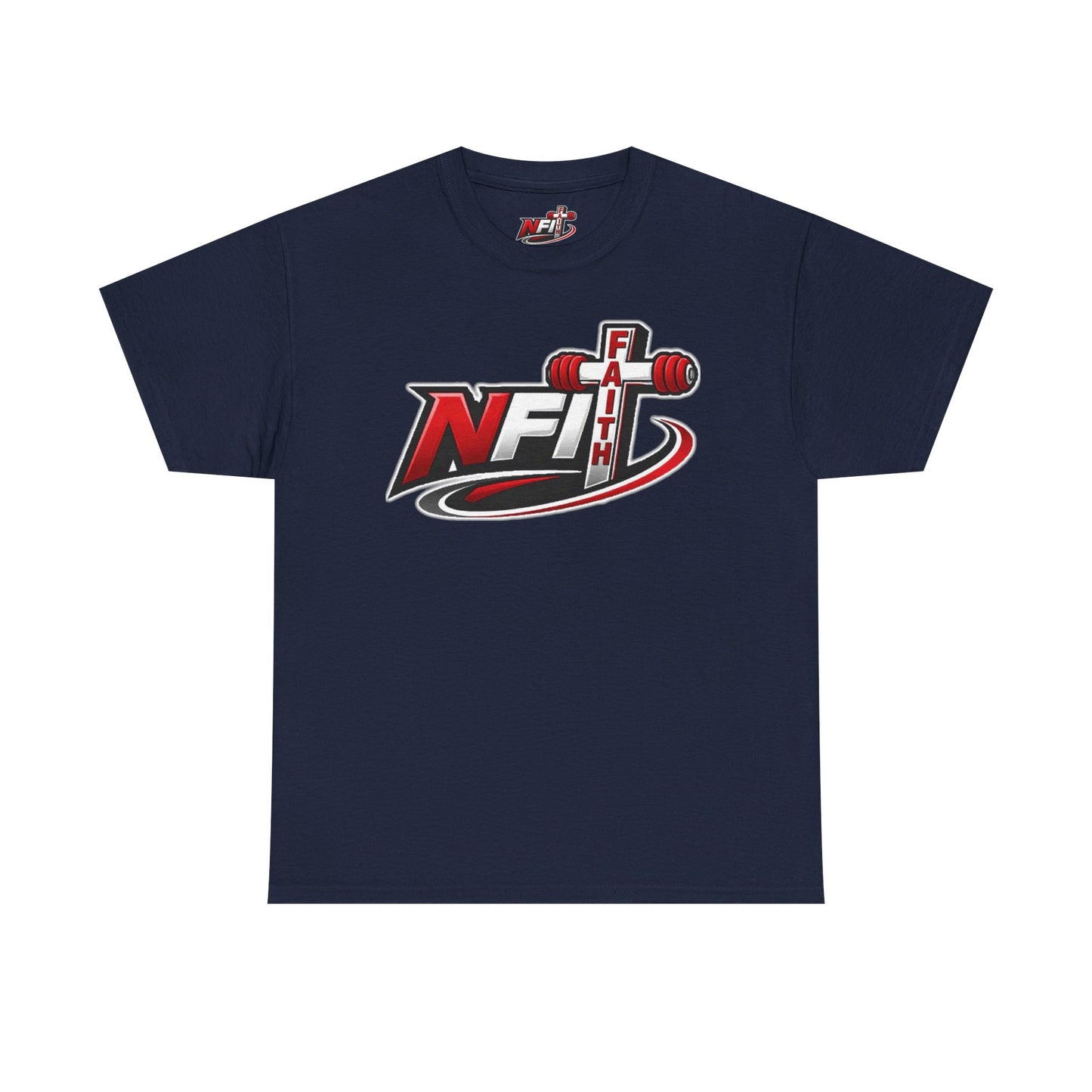 Fitness Logo T‑Shirt — NFIT with Barbell Graphic